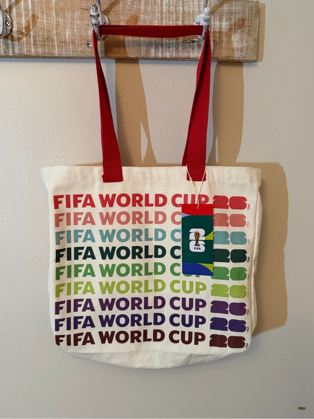 ⚽🌎 NWT Official FIFA World Cup 2026 Canvas Tote Bag ✨ - Picture 3 of 10